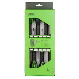 ΣΕΤ ΚΑΤΣΑΒΙΔΙΑ SCREWDRIVER 6 TEM. (4 ΙΣΙΑ+2 ΣΤΑΥΡΩΤΑ) JBM